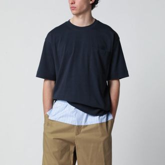 Dries Van Noten Navy blue cotton T-shirt
