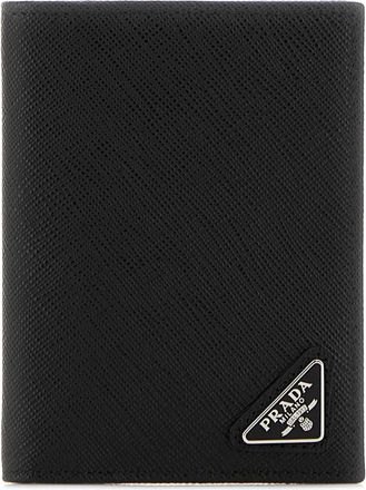 Prada Black Leather Card Holder