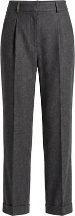 PESERICO Straight Broeken - Dames - Straight fit broeken - Grijs - XL - Broeken