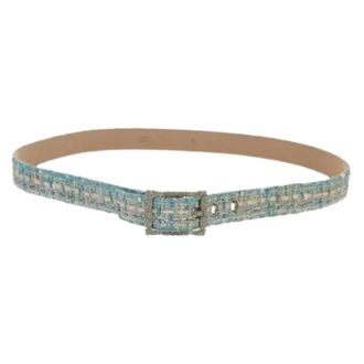 Chanel Pre-owned Vintage Canvas Belt - female - Chanel Vintage - Vintage Belts - Blue - ONE SIZE - Pre-owned