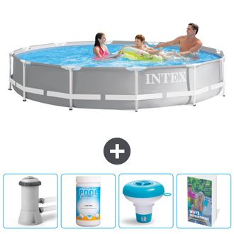 Intex Piscina Prism Frame Redonda - 366x76 Cm - 7-piezas Scb104