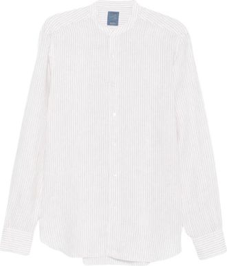 Barba Camisa sin cuello a rayas - Shirts - Hombre - Blanco - 3XL