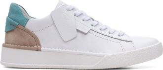 Clarks Craft Cup Lace Leather Shoes in Standard Fit Size 7 White