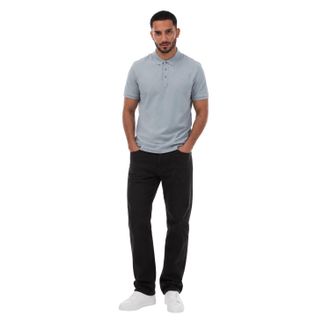 HUGO BOSS Hugo Piqu&eacute;-poloshirt met logo voor heren (Blauw)