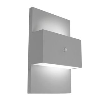 Netlighting Geneve Outdoor 1 Light Wall Light with PIR Aluminium E27 in Grey