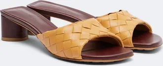 Bottega Veneta Parco Intrecciato leather mules