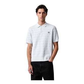 Fred Perry Camisa de punto Pointelle - Tops - Hombre - Azul - 2XL