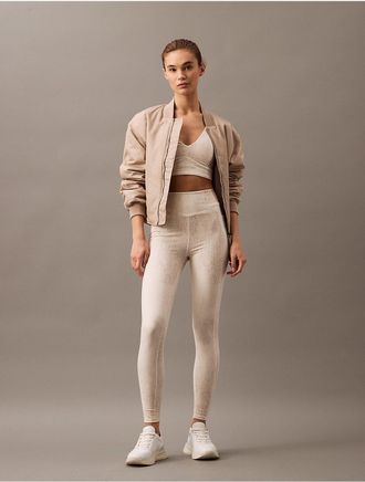 Calvin Klein Calvin Klein Womens Soft Stretch Sport Printed 7/8 Leggings - White - XS