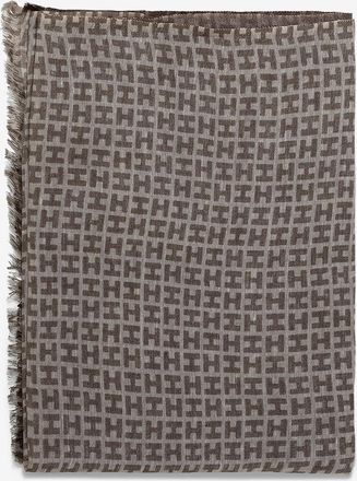 Hemisphere Schal aus Wolle und Leinen Rade