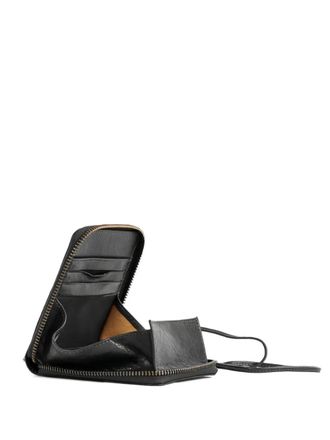 Serax zip-fastening leather wallet - Black