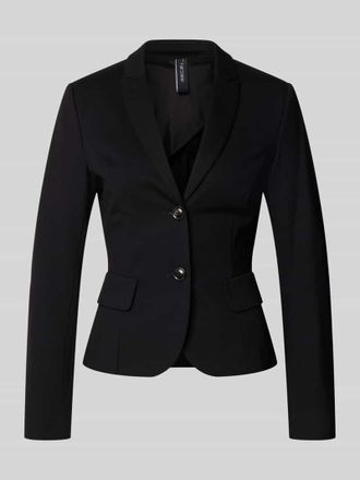 Marc Cain Slim Fit Blazer aus Viskose-Mix in Black, Gr&ouml;&szlig;e 34