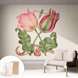 Tulup Carta Da Parati Non Tessuto - Di Alta Qualit&agrave; Per Il Soggiorno La Cucina - Tendenze Moderne - Vlies Ecologico Bellezza Del Tulipano 312x219 Cm