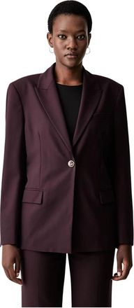 Pinko Umbrella Jacket - Dames - Blazers - Bruin - M - Polyester - Jassen