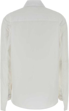 Courr&egrave;ges Womens White Poplin Shirt Heritagewhite Exterior: Cotton Camicie