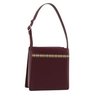 Burberry Pre-owned Shoulder Bags, female, Red, Size: ONE SIZE Pre-owned Vintage Shoulder Bag