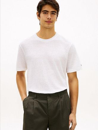 Tommy Hilfiger Smart Casual Linen Blend T-Shirt