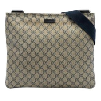 Gucci Vintage, unisex, Beige, ONE Size, Pre-owned Stoffen Crossbody Tas