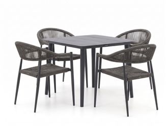 Manifesto Furniture Manifesto Belpasso/Sora &oslash;90cm dining tuinset 5-delig stapelbaar