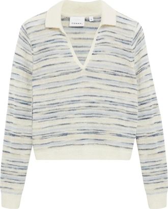 Comma Truien & Vesten, Dames, Wit, XS, V-neck Truien