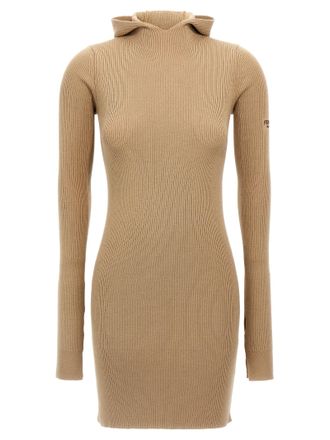 Fendi Beige Wool Short Womens Dress