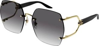 Gucci Sunglasses, female, Yellow, 62 MM, Oversize Sunglasses