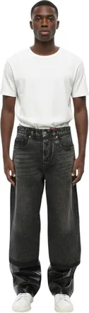 Diesel Black Relaxed Mid Rise Jeans