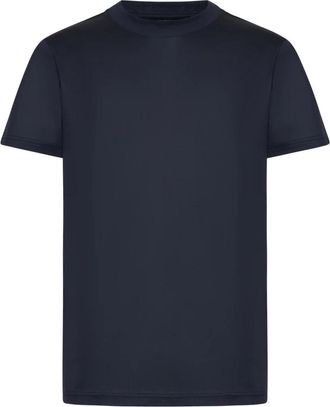 low brand Blauwe T-shirts en Polos - Heren - T-shirts - Blauw - M - Tops