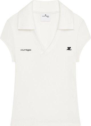 Courr&egrave;ges Sports Cropped Polo