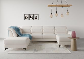 Sit&more Wohnlandschaft »Sinatra U-Form« optional mit Kopfteilverstellung und Armteilfunktion, Metallfüsse