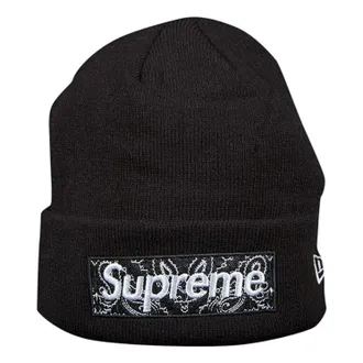 SUPREME x New Era Box Logo Beanie Black FW19BN4-BLACK