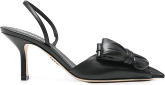 Rodo Mules con fiocco 80mm - Nero