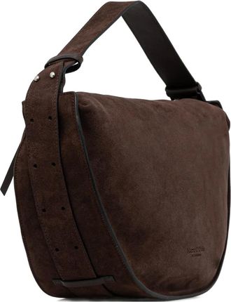 Marc O'Polo Borsa a spalla media con zip - Marrone