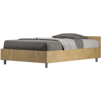 ITYhome Ityhome - Letto una piazza e mezza contenitore 120x190 quercia Nuamo