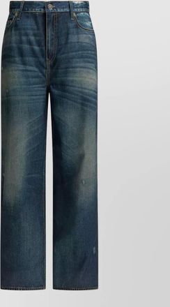 Golden Goose polyester mid-rise wide-leg trousers