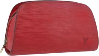 Louis Vuitton Pre-owned Clutches, female, Red, Size: ONE SIZE Pre-owned Epi Pouch