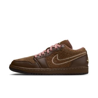 Nike Jordan Womens Air Jordan 1 Low SE Shoes in Brown | IQ5498-200