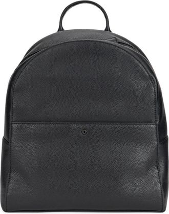 Gianni Chiarini Florence Gehamerd Leren Rugzak - Heren - Rugzakken - Zwart - ONE Size - Tassen