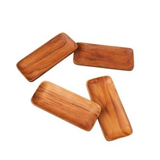 Be Home Teak Trays - Set of 4 in Brown at Nordstrom