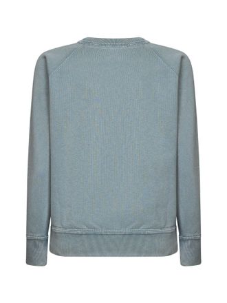Isabel Marant Womens Sweatshirt Millyny Logo Sage Green Cotton Sweatshirts Sweater