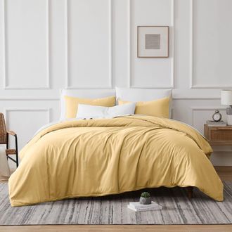 Southshore Fine Linens Vilano Springs Duvet Cover Set in Gold at Nordstrom Rack, Size King/california King