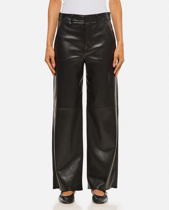 Max Mara Pantaloni Storia Eco Pelle