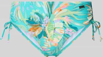 Venice Beach Bikini-Slip mit seitlichen Raffungen Modell Sandra in Tuerkis, Gr&ouml;&szlig;e 36