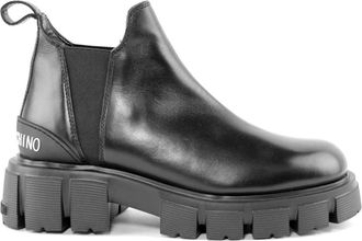 Love Moschino Beatles Vitello Boot - Dames - Chelseaboots - Zwart - 36 EU - Leer - Schoenen