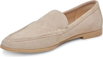 Dolce Vita Catela Flats Womens Beige Suede Moc Toe Loafers Shoes HTAT1081