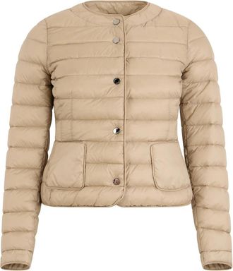 Moorer Gewatteerde jas met zakken - Dames - Winterjassen - Beige - 2XS - Jassen