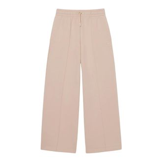 Lacoste Wide Trousers, female, Beige, Size: XS Wide Fit Jersey Sweatpants