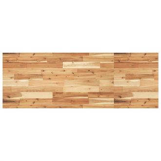Berkfield Home Table Top Rectangular 140x50x2 cm Solid Wood Acacia in Brown | Size: 140 x 50 x 2 cm