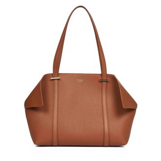 Ferragamo Tote Bags, female, Brown, Size: ONE SIZE Scarf Tote