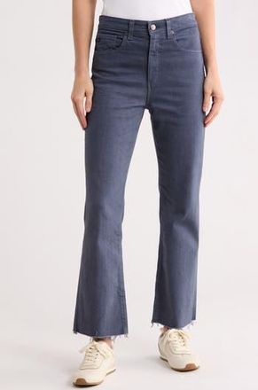 AG - Adriano Goldschmied Kinsley High Waist Raw Hem Ankle Flare Jeans in Sulfur Blue Note at Nordstrom Rack, Size 26