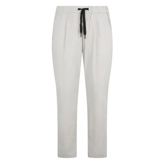 Herno Slim-fit Trousers, female, Gray, Size: XS Light Comfortable Pants with Adjustable Waistband